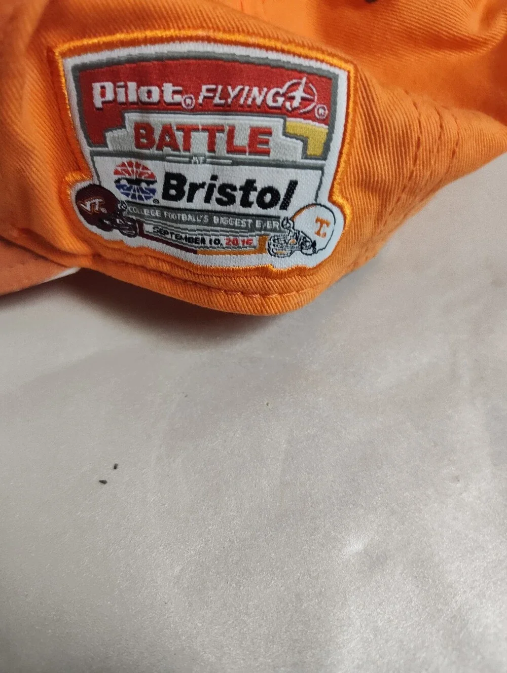 University T Orange & White Baseball Cap
